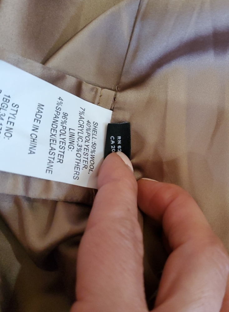 Marciano Guess Wool Blend Coat Beige | Women's Coats And Jackets - Picture 8 of 12